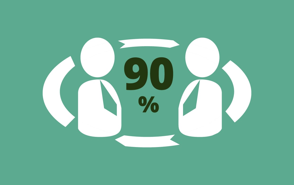 新卒社員率90%!?